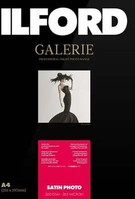 Produktbild von Ilford Galerie Satin Photo Papier 260g A3 25 Blatt