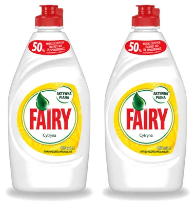 Produktbild von 2 x Fairy Spülmittel Zitrone 450 ml - Vorteilspackung - 2 Stücke