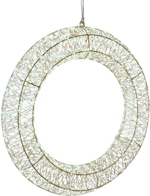 Produktbild von Hochwertiger LED Kranz aus Metall Ø 50 cm. Dimmbar mit Timer und Fernbedienung