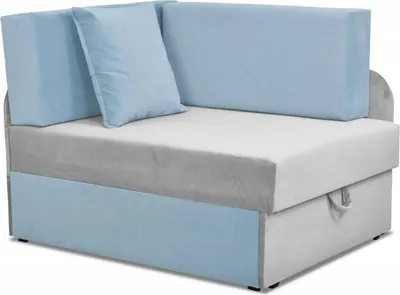 Produktbild von Family Meble Kindersofa Denis Duo Ecksofa mit Schlaffunktion Bettzeugbehälter 3 Schlaflängen Strapazierfähiges Material Schmutzabweisend (Trini 32/22)