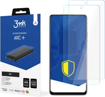 Produktbild von 3mk Display Schutzfolie ARC+ für Infinix Note 10 Pro  0,17mm Self-Heal (2 Stück)