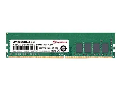 Obrázek produktu pro Transcend JetRam JM2666HLG-8G, 8 GB, 1 x 8 GB, DDR4, 2666 MHz, 288-pin DIMM