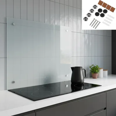 Produktbild von Küchenrückwand ESG 6 mm Milchglas 100×50 cm Spritzschutz