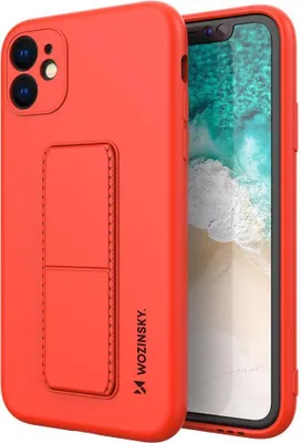 Produktbild von Wozinsky Kickstand Case Silikonhülle Mit Stand Iphone 11 Pro Max Rot