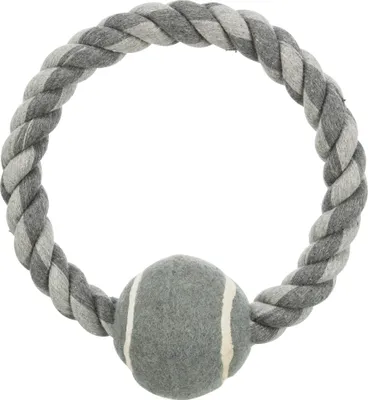 Produktbild von Trixie Seilring Mit Tennisball Mehrfarbig  Mehrfarbig One Size