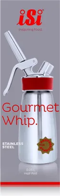 Image de iSi Gourmet Whip distributeur de crème 0,25L - en acier inoxydable de haute qualité (1 paquet)