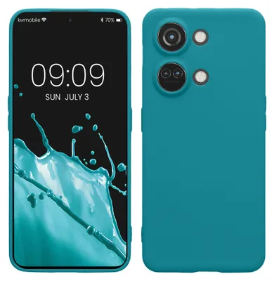 Produktbild von kwmobile Handyhülle für OnePlus Nord 3 5G Hülle - weiches Handy Silikon Case - Schutzhülle Cover - Petrol matt
