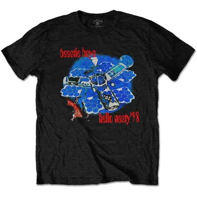 Productafbeelding van Beastie Boys Hello Nasty (Achterkant print) T-shirt met korte mouwen, zwart, maat XL