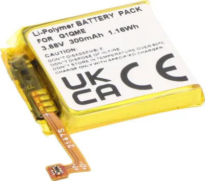 Zdjęcie produktu dla Bateria odpowiednia dla Google Pixel Watch 3, Li-Polymer, 3.88V, 300mAh, 1.16Wh, bez narzędzi
