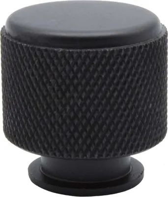Immagine prodotto di Natural Goods Berlin Maniglia per mobili TROMMEL, pomolo per mobili, maniglia per armadi, pomolo per cassetti e porte, nero, 1 pezzo