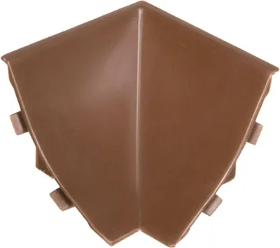 Produktbild von HOLZBRINK Innenecke passend zum Dekor Ihrer Abschlussleiste Nuss dunkel Innenkante PVC Küchenabschlussleiste 23x23 mm