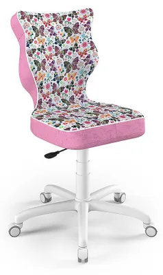 Obrázok produktu pre Kreslo pre deti a tínedžerov, ergonomická stolička k písaciemu stolu, vhodné pre výšku 146-176 cm, model PETIT BIELY STORIA 31