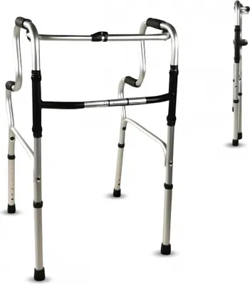 Produktbild von Gehhilfe Gehbockm Mobiclinic Höhenvers Pórtico 2 Höhen Leicht Gehhilfe für Senioren Aus Aluminium Rutschfest Bis 100 kg Silber