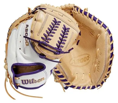 Image de Gant de Softball Catcher Wilson A2000 Aubree Munro Superskin 34" Blanc
