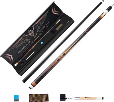 Zdjęcie produktu dla Kij bilardowy SucceBuy 1 szt (1473,2 mm / 538 g) wykonany z drewna klonu kanadyjskiego z wytrzymałą końcówką i pierścieniem ABS, idealny do baru, domu, biura i gry w 9 bil