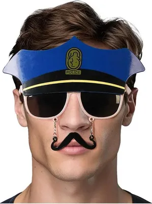 Produktbild von Atosa Polizei Sonnenbrille Blau Blau One Size