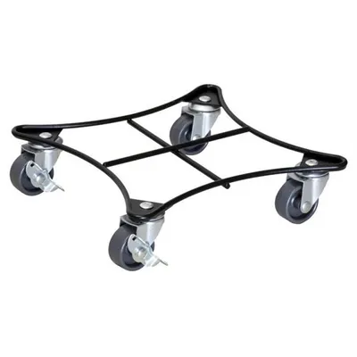 Zdjęcie produktu dla Rolka wielorolkowa stalowa czarna 220x220 mm na 60 kg