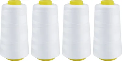 Produktbild von VBS Overlock Nähgarn 40/2 4er Set 2743 m für Nähmaschine und Overlock Weiß