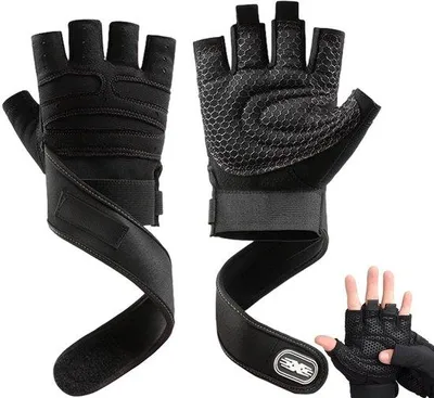 Produktbild von Fitnesshandschuhe mit Antislip-Sohle - Slijtvast Gaasweefsel - Verstelbare Unterstützung für Gewichtheben