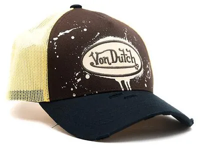 Obrázok produktu pre Šiltovka Von Dutch, čierna/hnedá/žltá