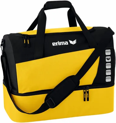 Produktbild von Erima Club 5 (Large) Sporttasche Mit Bodenfach - Gelb / Schwarz | Größe: L