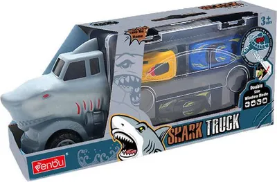 Image de Un requin transporteur avec des voitures