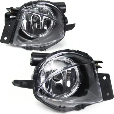 Image de 2x Phares antibrouillard NSW verre clair chromé + ampoules H11 SET pour BMW Série 3 E90 E91
