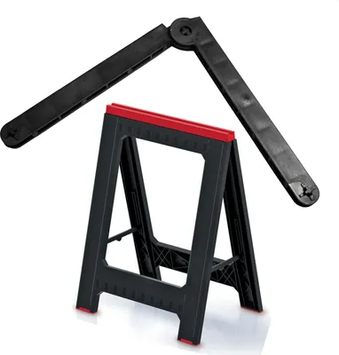 Produktbild von Verbinder, Schloss kompatibel mit dem Kistenberg KTIS8060 Werkstattbock, Länge 29 cm, Verbinder für Bauständer, Stützständerverriegelung