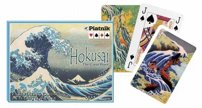 Image de Piatnik Hokusai The Great Wave Cartes à jouer - Double étage