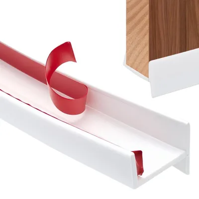Image de Profil de plinthe 2M pour cuisine, avec joint d'étanchéité, pour bois