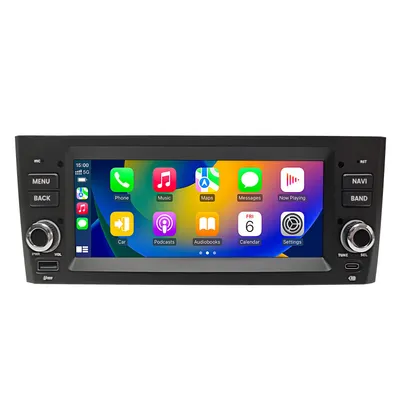 Zdjęcie produktu dla 7'' Android Radio samochodowe 64GB Fiat Grande Punto / Linea (2007–2012) CarPlay Android Auto Bluetooth