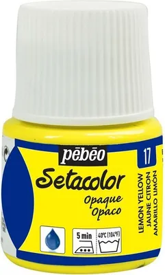 Produktbild von Textilfarbe Setacolor opak - Zitronengelb - 45 ml