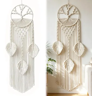 Obrázek produktu pro Ručně vyrobená macramé dekorace na zeď ve stylu "snář"