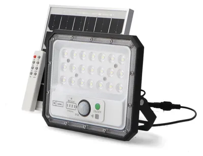 Solar-LED-Strahler 50 W, 6000 K, IP65, mit Bewegungsmelder