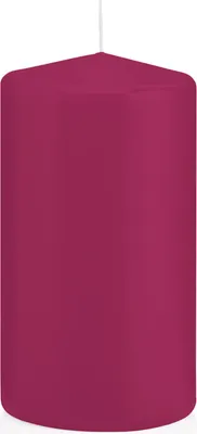 Produktbild von Stumpenkerzen mit Abbrandschutz Cardinal (Kerzen in Cellophan gewickelt) 130 x 70 mm 12 Stück für den sicheren Abbrand von Kerzen auf Adventskränzen und Gestecken