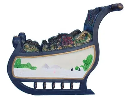 Image de Déco Traîneau XXL Figure Jardin Statue Figures Sculptures Noël