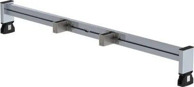 Produktbild von Günzburger Steigtechnik Nachrüst-Traverse mit nivello-Leiterschuh Breite 1,2 m mit Holmhöhe 73 mm - 030367