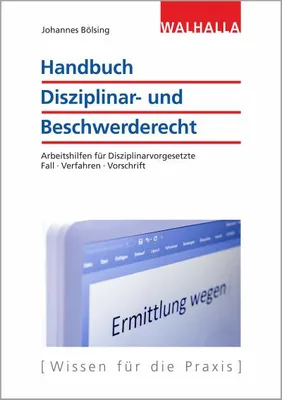 Obrázok produktu pre Handbuch Disziplinar- und Beschwerderecht