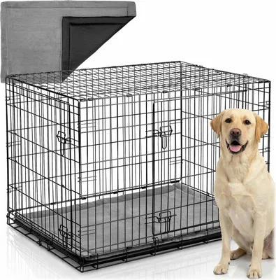 Zdjęcie produktu dla Metalowa klatka dla psa + legowisko 107 x 71 x 77 cm PH-202