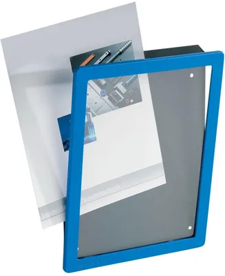 Produktbild von Ultra-Sichtrahmen Magnetverschluss für A4 250x330mm blau VE=5 Stück