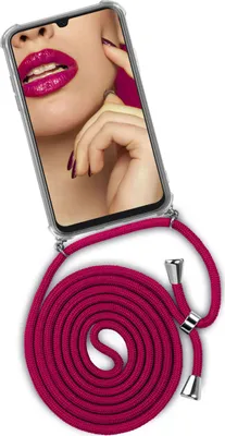Produktbild von TWIST-Case + TWIST-Cord für Samsung Galaxy A40, Farbe:Hot Kiss (Silber)