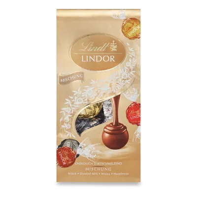 Produktbild von Směs kuliček Lindt Lindor s nejjemnější čokoládou Lindt 137g