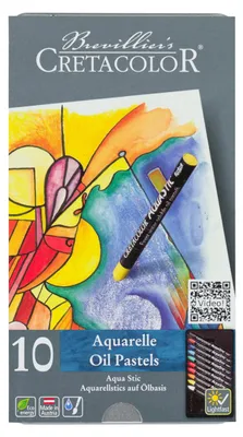 AquaStic Ölpastell-Set, 10 Stück, Multi