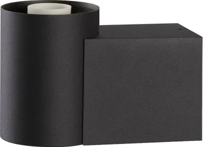Produktbild von SLV VARYT, Wandaufbauleuchte, rund, 1x max. 6W, E14, schwarz 1008104