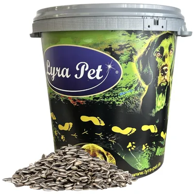Produktbild von 10 kg Lyra Pet® Sonnenblumenkerne gestreift Deutsche Marke in 30 L Tonne