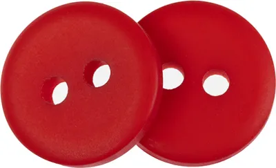Zdjęcie produktu dla Guzik - zestaw 6 szt. - średnica 13 mm - czerwony