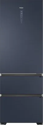 Image de Haier HTW7720ENMB French Door WIFI -CONNECTED Réfrigérateur-congélateur 3 portes - Obsidian Black Inox