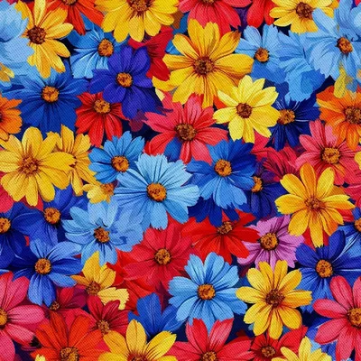 Produktbild von OUTDOOR DEKOSTOFFE OXFORD - Motiv Bunte Blumen | DX18066