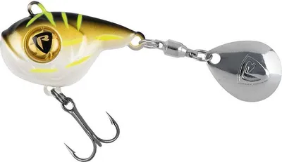 Produktbild von Fox Rage Big Eye Spin Tail 8g - Bleikopfspinner, Farbe:Black & Gold