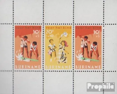 Produktbild von Briefmarken Suriname 1966 Mi Block6 (kompl.Ausg.) postfrisch Voor het Kind